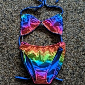 colorful Les tout petits little girls bikini